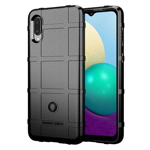 Funda Silicona Ultrafina Goma 360 Grados Carcasa J01S para Samsung Galaxy A02 Negro