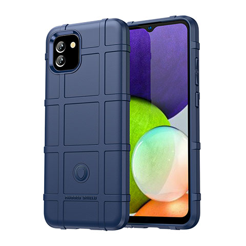 Funda Silicona Ultrafina Goma 360 Grados Carcasa J01S para Samsung Galaxy A03 Azul