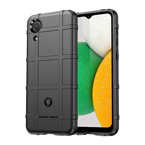 Funda Silicona Ultrafina Goma 360 Grados Carcasa J01S para Samsung Galaxy A03 Core Negro