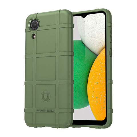 Funda Silicona Ultrafina Goma 360 Grados Carcasa J01S para Samsung Galaxy A03 Core Verde