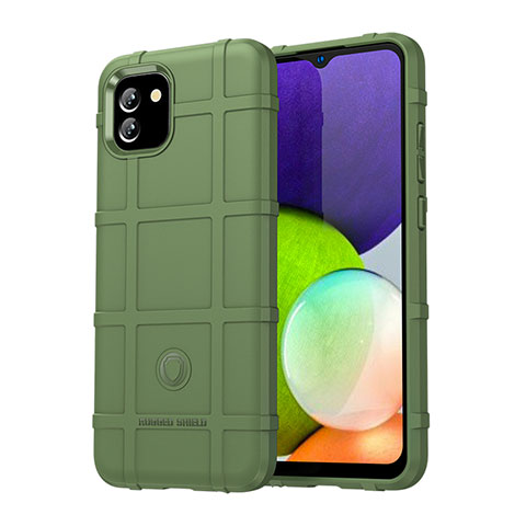 Funda Silicona Ultrafina Goma 360 Grados Carcasa J01S para Samsung Galaxy A03 Verde