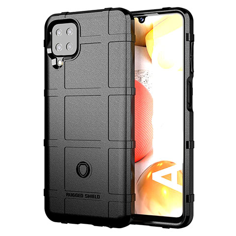 Funda Silicona Ultrafina Goma 360 Grados Carcasa J01S para Samsung Galaxy A12 Nacho Negro