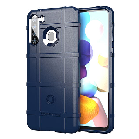 Funda Silicona Ultrafina Goma 360 Grados Carcasa J01S para Samsung Galaxy A21 European Azul