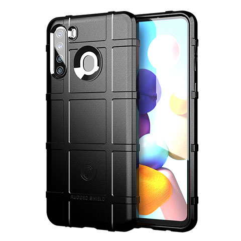 Funda Silicona Ultrafina Goma 360 Grados Carcasa J01S para Samsung Galaxy A21 European Negro