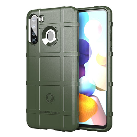 Funda Silicona Ultrafina Goma 360 Grados Carcasa J01S para Samsung Galaxy A21 European Verde