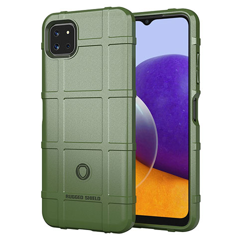 Funda Silicona Ultrafina Goma 360 Grados Carcasa J01S para Samsung Galaxy A22s 5G Verde