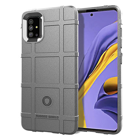 Funda Silicona Ultrafina Goma 360 Grados Carcasa J01S para Samsung Galaxy A51 4G Gris