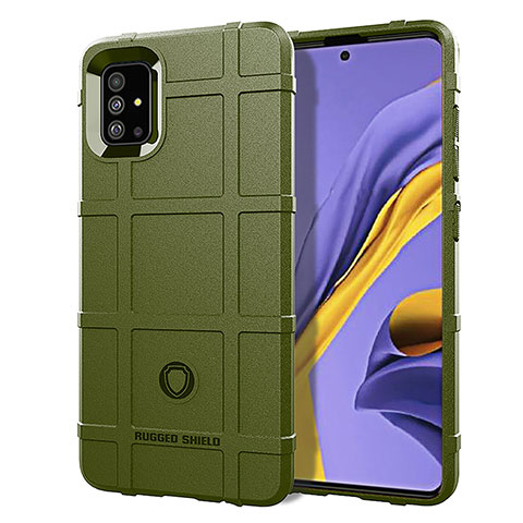 Funda Silicona Ultrafina Goma 360 Grados Carcasa J01S para Samsung Galaxy A51 4G Verde