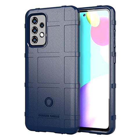 Funda Silicona Ultrafina Goma 360 Grados Carcasa J01S para Samsung Galaxy A52 4G Azul