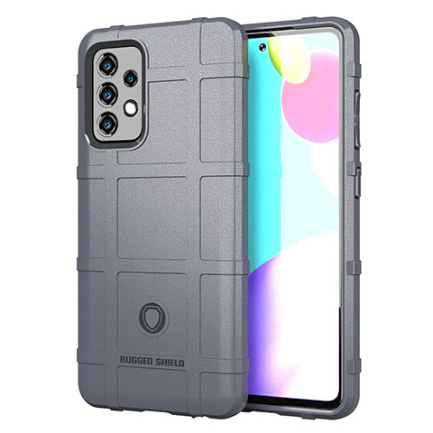 Funda Silicona Ultrafina Goma 360 Grados Carcasa J01S para Samsung Galaxy A52 4G Gris