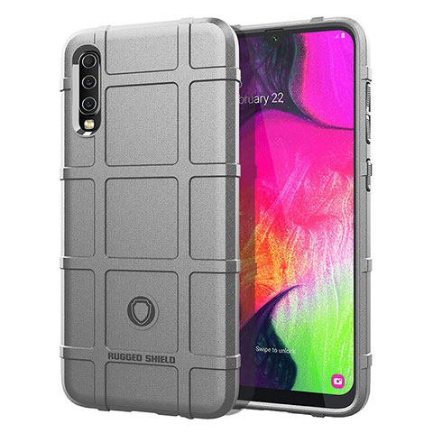 Funda Silicona Ultrafina Goma 360 Grados Carcasa J01S para Samsung Galaxy A70 Gris