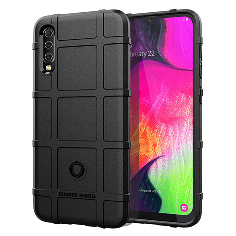 Funda Silicona Ultrafina Goma 360 Grados Carcasa J01S para Samsung Galaxy A70 Negro