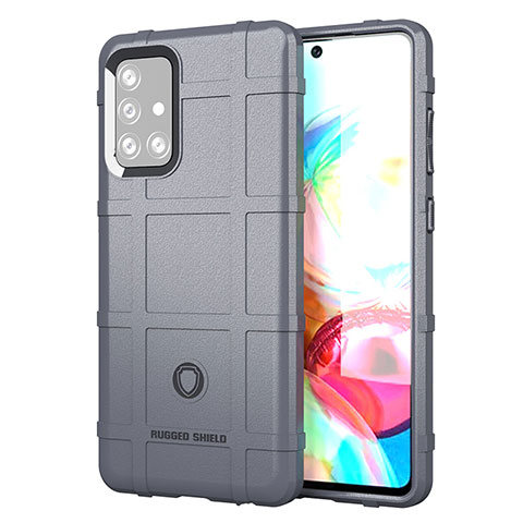 Funda Silicona Ultrafina Goma 360 Grados Carcasa J01S para Samsung Galaxy A72 4G Gris