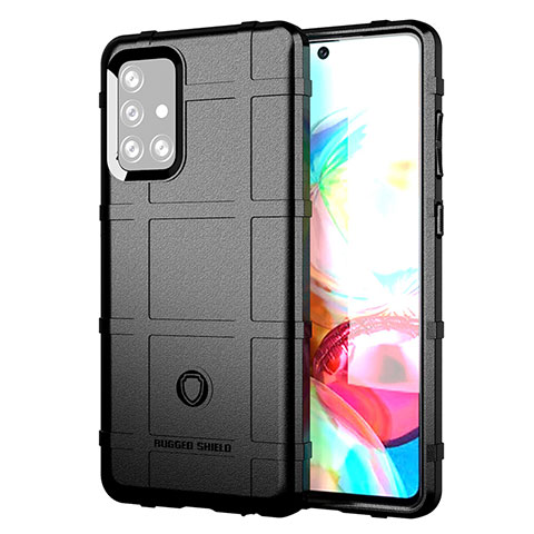 Funda Silicona Ultrafina Goma 360 Grados Carcasa J01S para Samsung Galaxy A72 4G Negro