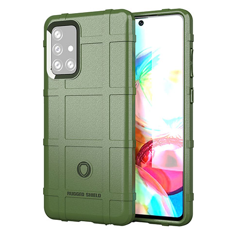 Funda Silicona Ultrafina Goma 360 Grados Carcasa J01S para Samsung Galaxy A72 4G Verde