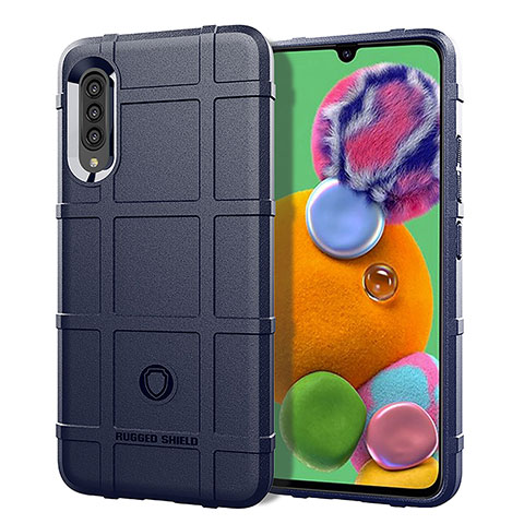 Funda Silicona Ultrafina Goma 360 Grados Carcasa J01S para Samsung Galaxy A90 5G Azul