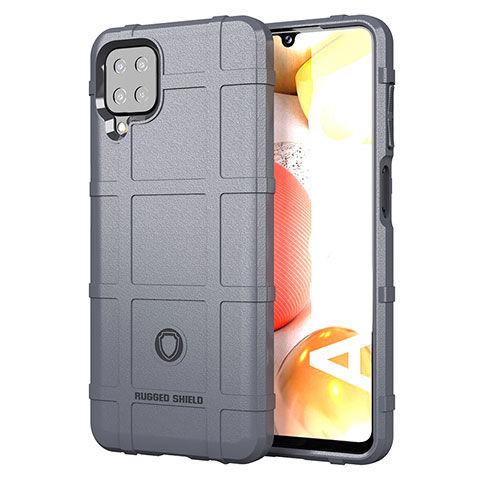 Funda Silicona Ultrafina Goma 360 Grados Carcasa J01S para Samsung Galaxy F12 Gris