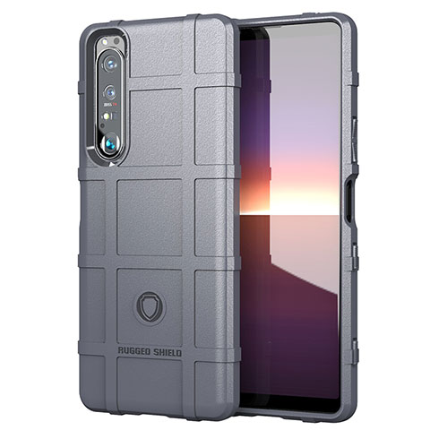 Funda Silicona Ultrafina Goma 360 Grados Carcasa J01S para Sony Xperia 1 III Gris