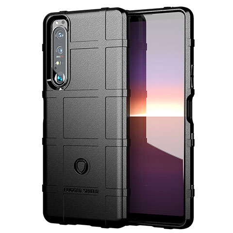 Funda Silicona Ultrafina Goma 360 Grados Carcasa J01S para Sony Xperia 1 III Negro