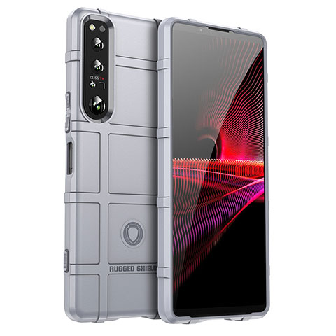 Funda Silicona Ultrafina Goma 360 Grados Carcasa J01S para Sony Xperia 1 IV Gris