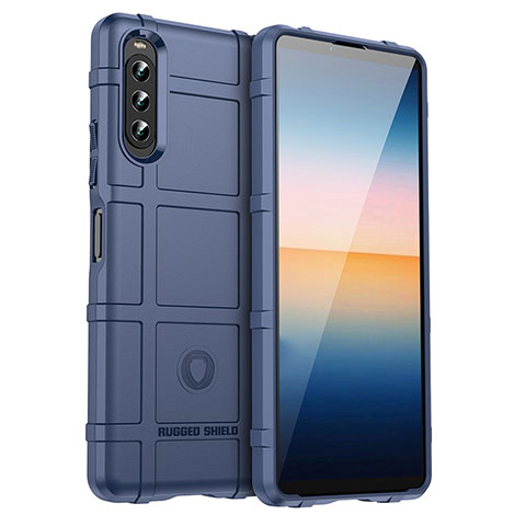 Funda Silicona Ultrafina Goma 360 Grados Carcasa J01S para Sony Xperia 10 IV SO-52C Azul