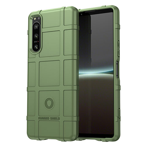 Funda Silicona Ultrafina Goma 360 Grados Carcasa J01S para Sony Xperia 5 IV Verde