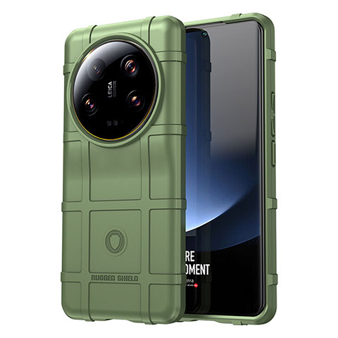 Funda Silicona Ultrafina Goma 360 Grados Carcasa J01S para Xiaomi Mi 13 Ultra 5G Verde