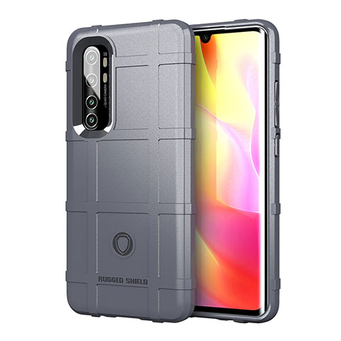 Funda Silicona Ultrafina Goma 360 Grados Carcasa J01S para Xiaomi Mi Note 10 Lite Gris