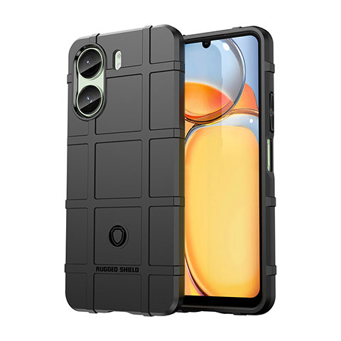 Funda Silicona Ultrafina Goma 360 Grados Carcasa J01S para Xiaomi Poco C65 Negro