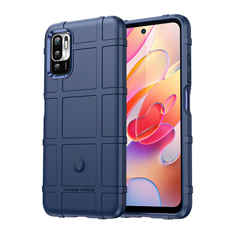 Funda Silicona Ultrafina Goma 360 Grados Carcasa J01S para Xiaomi POCO M3 Pro 5G Azul