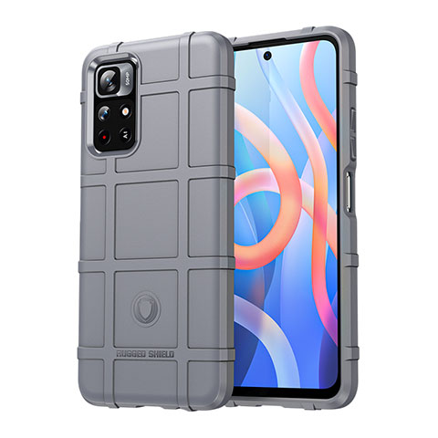 Funda Silicona Ultrafina Goma 360 Grados Carcasa J01S para Xiaomi Poco M4 Pro 5G Gris