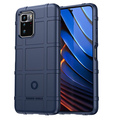 Funda Silicona Ultrafina Goma 360 Grados Carcasa J01S para Xiaomi Poco X3 GT 5G Azul