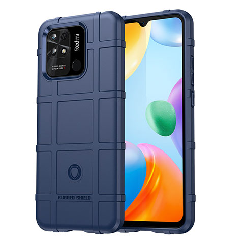 Funda Silicona Ultrafina Goma 360 Grados Carcasa J01S para Xiaomi Redmi 10 India Azul