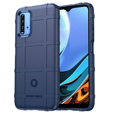 Funda Silicona Ultrafina Goma 360 Grados Carcasa J01S para Xiaomi Redmi 9 Power Azul