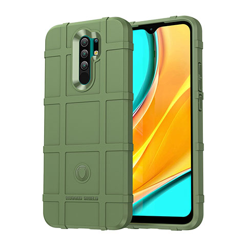 Funda Silicona Ultrafina Goma 360 Grados Carcasa J01S para Xiaomi Redmi 9 Prime India Verde