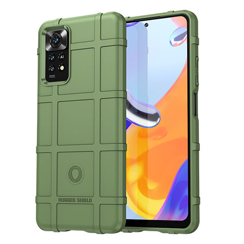 Funda Silicona Ultrafina Goma 360 Grados Carcasa J01S para Xiaomi Redmi Note 11 Pro 5G Verde