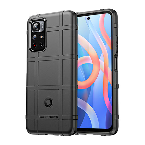 Funda Silicona Ultrafina Goma 360 Grados Carcasa J01S para Xiaomi Redmi Note 11T 5G Negro