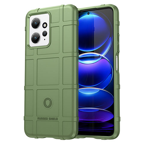 Funda Silicona Ultrafina Goma 360 Grados Carcasa J01S para Xiaomi Redmi Note 12 4G Verde