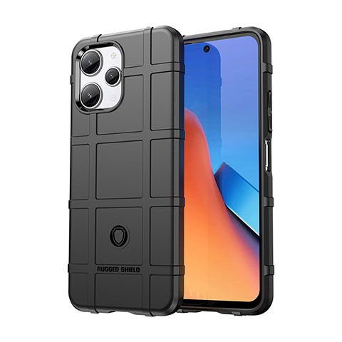 Funda Silicona Ultrafina Goma 360 Grados Carcasa J01S para Xiaomi Redmi Note 12R 5G Negro