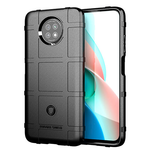 Funda Silicona Ultrafina Goma 360 Grados Carcasa J01S para Xiaomi Redmi Note 9 5G Negro