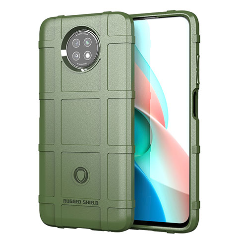 Funda Silicona Ultrafina Goma 360 Grados Carcasa J01S para Xiaomi Redmi Note 9 5G Verde