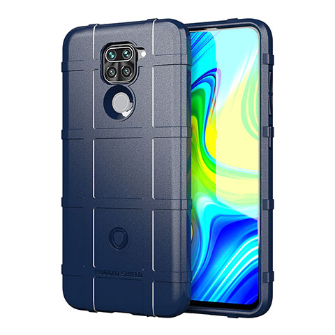 Funda Silicona Ultrafina Goma 360 Grados Carcasa J01S para Xiaomi Redmi Note 9 Azul