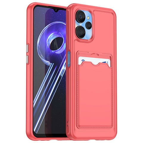 Funda Silicona Ultrafina Goma 360 Grados Carcasa J02S para Realme 10 5G Rojo