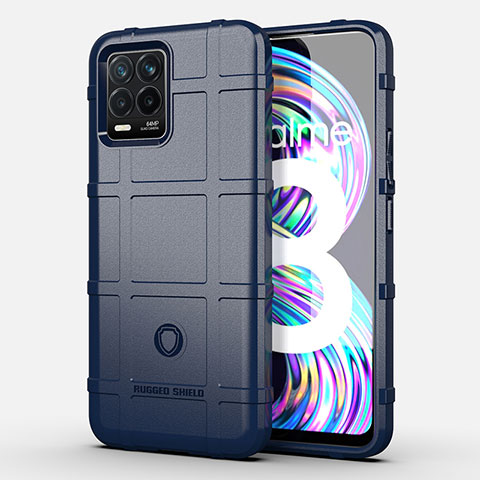 Funda Silicona Ultrafina Goma 360 Grados Carcasa J02S para Realme 8 4G Azul