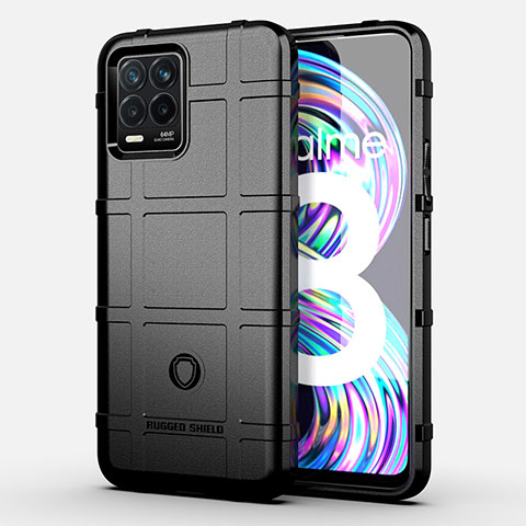 Funda Silicona Ultrafina Goma 360 Grados Carcasa J02S para Realme 8 4G Negro