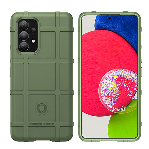 Funda Silicona Ultrafina Goma 360 Grados Carcasa J02S para Samsung Galaxy A53 5G Verde