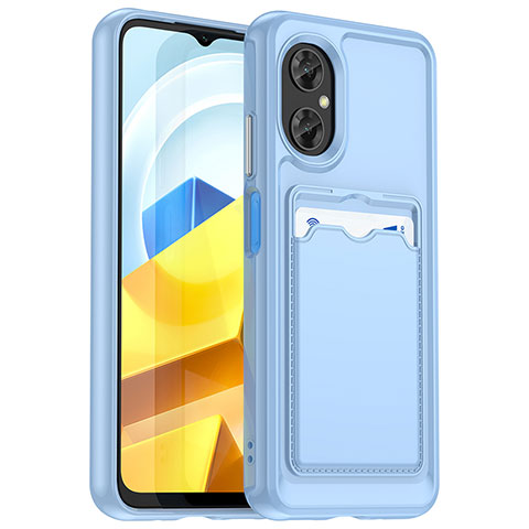 Funda Silicona Ultrafina Goma 360 Grados Carcasa J02S para Xiaomi Poco M4 5G Azul