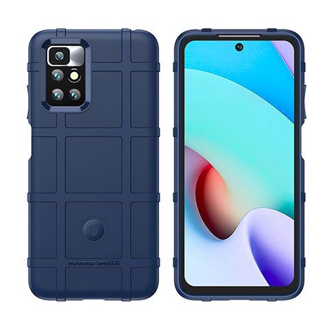 Funda Silicona Ultrafina Goma 360 Grados Carcasa J02S para Xiaomi Redmi 10 Prime Azul