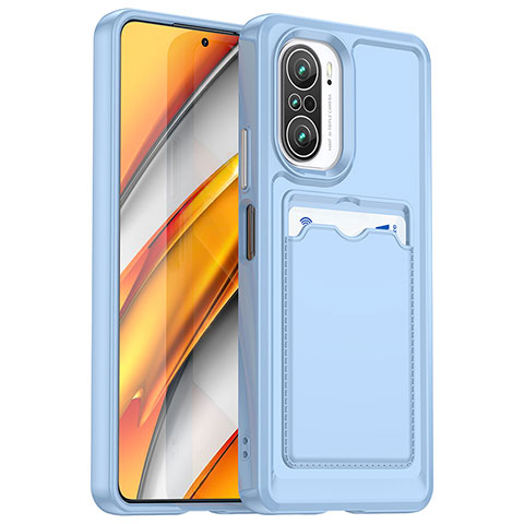 Funda Silicona Ultrafina Goma 360 Grados Carcasa J02S para Xiaomi Redmi K40 5G Azul