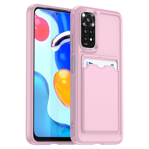 Funda Silicona Ultrafina Goma 360 Grados Carcasa J02S para Xiaomi Redmi Note 11 4G (2022) Rosa